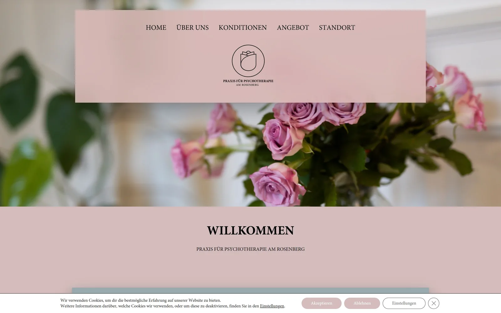 Website Psychotherapie am Rosenberg